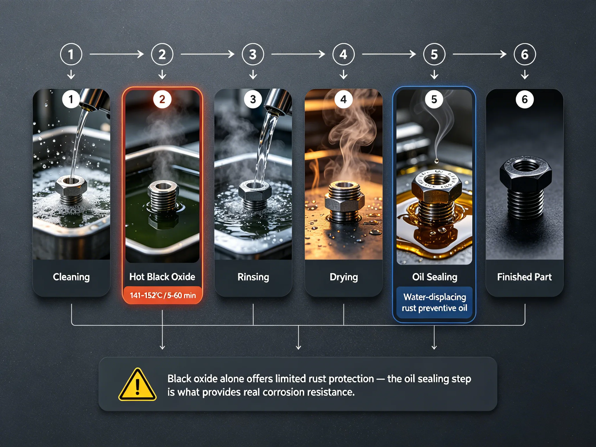 hot-black-oxide-process-flow